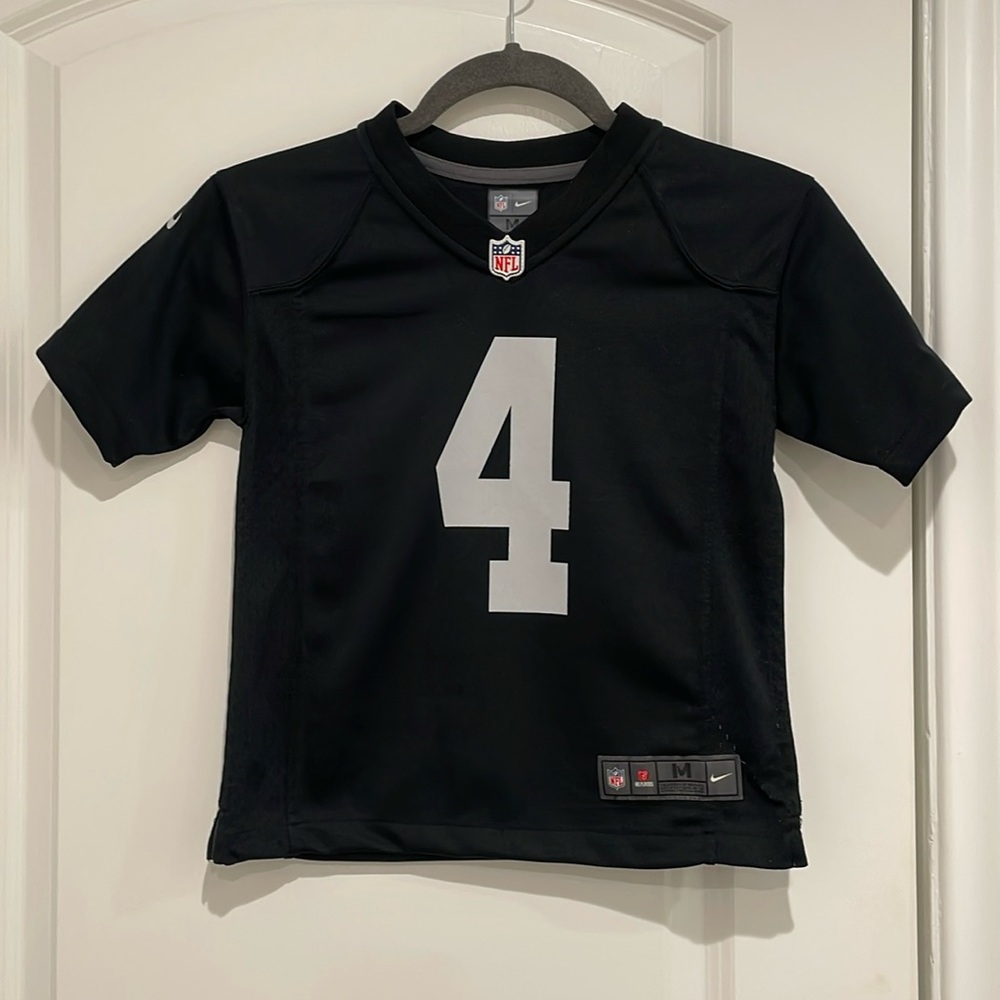 Like New Kids Nike Carr Raiders Jersey.  Size Medium 5/6.